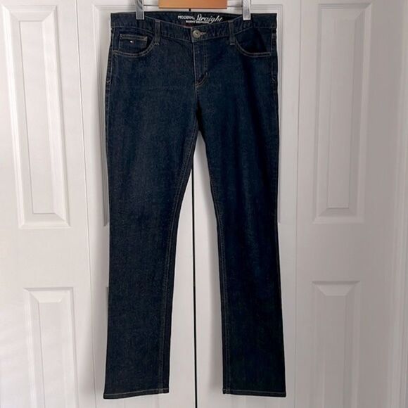 Tommy Hilfiger Blue Denim Straight Leg Jeans Size 12R - Picture 1 of 9